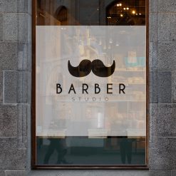 naklejka logo barber