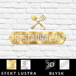 Logo 3d do restauracji