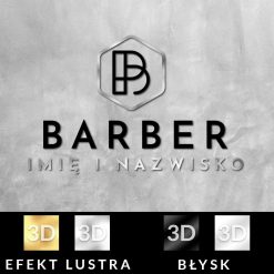 Trójwymiarowy logotyp dla barbera