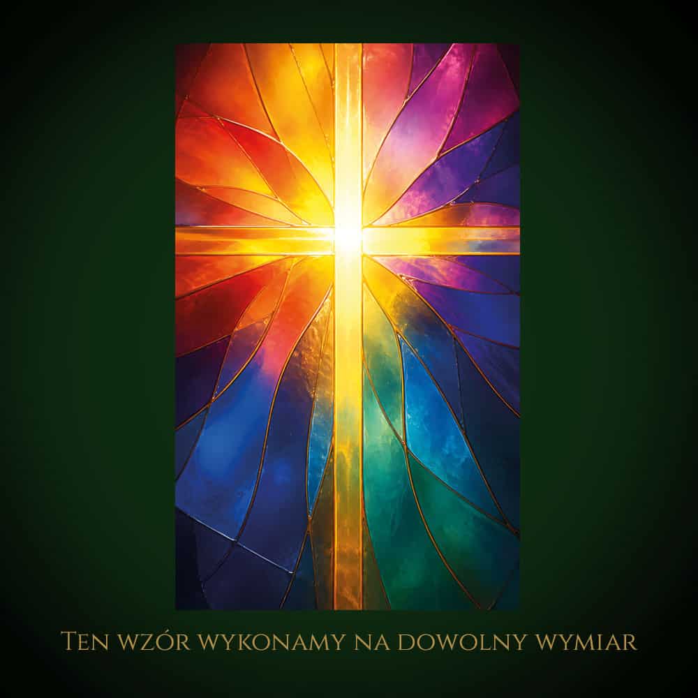 nowoczesny witraż kościelny projekt